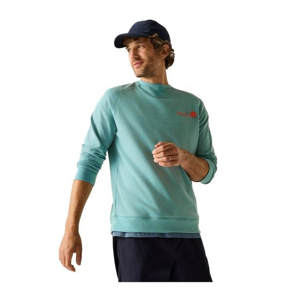 Bluza Męska Z Nadrukiem Na Plecach Nithsdale. Niebieskie bluzy z kapturem męskie Regatta, l, z bawełny. Za 143.99 zł.