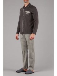 Maryplaid Piżama w kolorze brązowym rozmiar: XL. Brązowe piżamy męskie maryplaid, xl, bez wzorów, bez ramiączek. Za 130.99 zł.