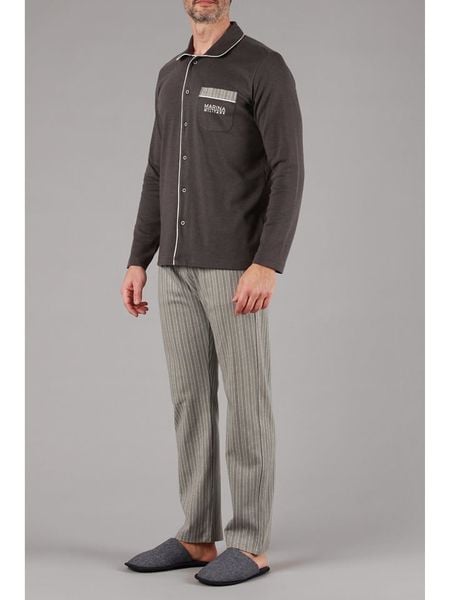 Maryplaid Piżama w kolorze brązowym rozmiar: XL. Brązowe piżamy męskie maryplaid, xl, bez wzorów, bez ramiączek. Za 130.99 zł.