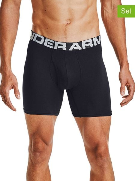 Under Armour Bokserki (3 pary) w kolorze czarnym rozmiar: S. Czarne bokserki męskie Under Armour, bez wzorów. Za 93.51 zł.