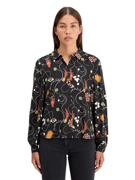 Scotch & Soda Bluzka w kolorze czarnym rozmiar: 38. Czarne bluzki damskie Scotch & Soda, bez wzorów, z wiskozy, bez kołnierzyka, bez ramiączek. Za 114.44 zł.