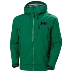 Wodoodporna kurtka Helly Hansen Odin 9 Worlds 2.0. Zielone kurtki męskie Helly Hansen, m, bez wzorów, bez kaptura. W wyprzedaży za 1,669.50 zł.