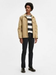 Levi's Spodnie chino "511" - Slim fit - w kolorze czarnym rozmiar: W31/L32. Czarne spodnie materiałowe męskie Levi's, z aplikacjami, klasyczne. Za 165.99 zł.