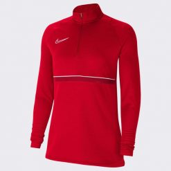 Bluza piłkarska damska Nike Drifit Academy. Czerwone bluzy bez kaptura damskie Nike, l. W wyprzedaży za 159.40 zł.