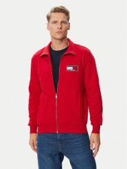 Tommy Hilfiger Bluza Brand Love MW0MW44941 Czerwony Regular Fit. Czerwone bluzy bez kaptura męskie Tommy Hilfiger, m, z bawełny. Za 489.99 zł.
