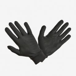 Rękawiczki tenisowe Artengo. Czarne rękawiczki damskie ARTENGO, na zimę, bez wzorów, z elastanu. Za 44.99 zł.