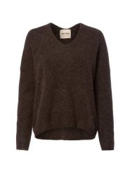 MOS MOSH Sweter z zawartością alpaki - MMThora Kobiety Wełna brązowy, XS. Brązowe swetry klasyczne damskie Mos Mosh, xs, z dzianiny, bez kołnierzyka. Za 549.95 zł.