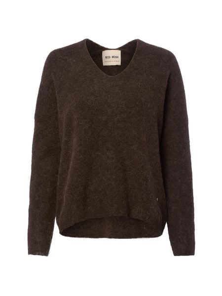 MOS MOSH Sweter z zawartością alpaki - MMThora Kobiety Wełna brązowy, XS. Brązowe swetry klasyczne damskie Mos Mosh, xs, z dzianiny, bez kołnierzyka. Za 549.95 zł.