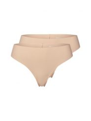 Snocks Stringi w 2-paku Kobiety beżowy, XL. Brązowe stringi damskie Snocks, xl, bez wzorów, z materiału. Za 109.95 zł.