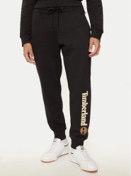 Timberland Spodnie dresowe TB0A5YFB0011 Czarny Regular Fit. Czarne spodnie dresowe męskie Timberland, bez wzorów, z bawełny. Za 209.99 zł.