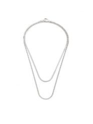 Calvin Klein Naszyjnik 35000592 Srebrny. Szare naszyjniki damskie CALVIN KLEIN, metalowe. Za 269.99 zł.