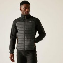 Kurtka męska hybrydowa Ceden. Brązowe kurtki męskie Regatta, m, bez wzorów, z polaru, sportowe, bez kaptura. Za 379.99 zł.