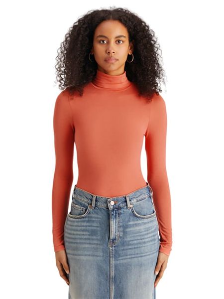 Scotch & Soda Koszulka w kolorze pomarańczowym rozmiar: S. Pomarańczowe bluzki damskie Scotch & Soda, s, bez wzorów, bez kołnierzyka, bez ramiączek. Za 100.99 zł.