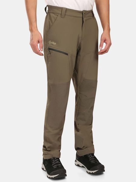 Kilpi Spodnie softshellowe "Villain" w kolorze khaki rozmiar: XL. Brązowe spodnie materiałowe męskie Kilpi, bez wzorów, sportowe. Za 317.62 zł.