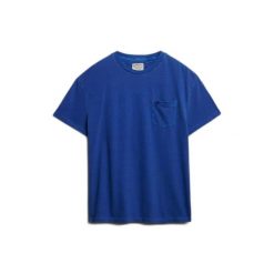 T-shirt lniany z kieszenią Superdry Classic. Czerwone t-shirty męskie Superdry., l, bez wzorów, z bawełny, bez kołnierzyka. Za 130.40 zł.