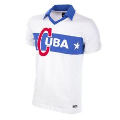 Koszulka retro piłkarska dla dorosłych - Kuba 1962 Castro - Biała. Białe t-shirty sportowe męskie COPA FOOTBALL, bez ramiączek, do piłki nożnej. Za 252.49 zł.