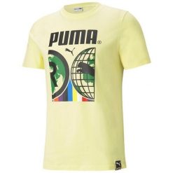 T-shirt męski Puma Intl, żółty, XS. Żółte t-shirty męskie Puma, m, bez wzorów, z bawełny, bez kołnierzyka. Za 144.99 zł.