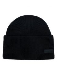 Calvin Klein Czapka Essential Patch Docker K50K510662 Czarny. Czarne czapki zimowe damskie CALVIN KLEIN, z materiału. Za 239.99 zł.