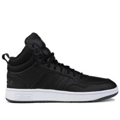 Buty ocieplane męskie sportowe Adidas HOOPS 3.0 MID WTR. Białe buty sportowe na co dzień męskie Adidas, z gumy, bez zapięcia, do koszykówki. Za 228.00 zł.