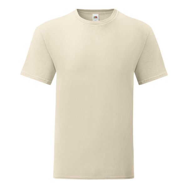 Koszulka Fruit Of The Loom Iconic 150 Natural 100% bawełna. Brązowe t-shirty damskie Fruit of the Loom, m, bez wzorów, z bawełny, bez kołnierzyka. Za 124.99 zł.