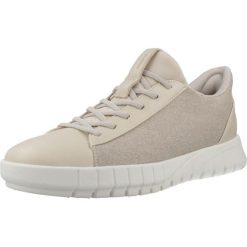 Buty GEOX D FLEXTRIDE PLUS Beżowy. Brązowe obuwie trekkingowe damskie Geox. Za 450.99 zł.
