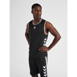 Koszulki do koszykówki Hummel hmlcore xk. Czarne bluzki sportowe damskie HUMMEL, xl, z materiału, bez kołnierzyka, bez ramiączek. Za 176.50 zł.