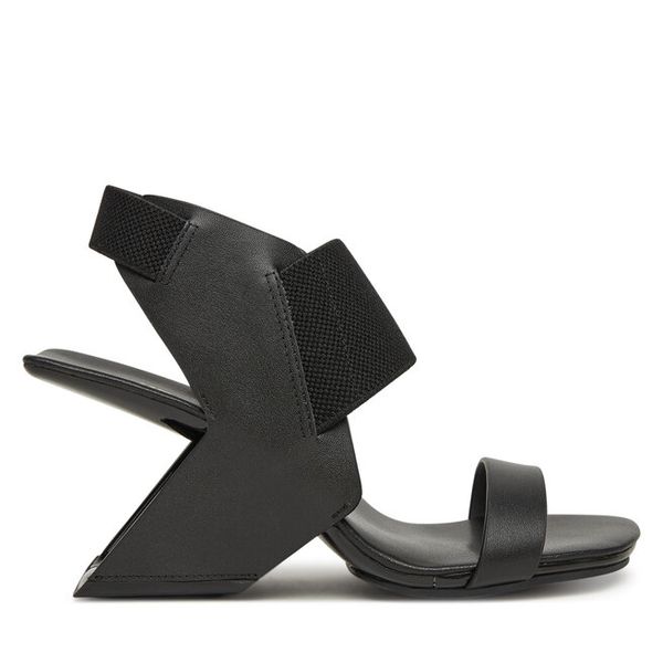 Sandały United Nude. Czarne sandały damskie United Nude, bez wzorów, bez obcasa, na koturnie. Za 1,429.00 zł.