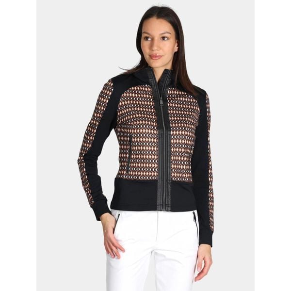 Sweter damski Luhta Ounastunturi. Brązowe swetry klasyczne damskie Luhta, z polaru, bez kołnierzyka. Za 429.00 zł.