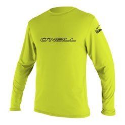 Koszulka do sportów wodnych ONEILL Basic Skins długi rękaw. Szare bluzki damskie O'neill, xl, bez wzorów, sportowe, bez kołnierzyka, bez ramiączek. Za 186.50 zł.