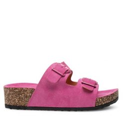 Klapki Clara Barson. Czerwone klapki damskie Clara Barson, bez wzorów, bez obcasa. Za 79.99 zł.