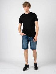 Les Hommes T-shirt | LS234335-469U | Back Lable | Mężczyzna | Czarny. Czarne t-shirty męskie Les Hommes, m, bez wzorów, z bawełny, bez kołnierzyka. W wyprzedaży za 349.00 zł.