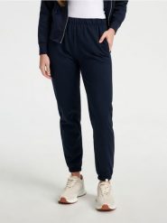 Spodnie dresowe jogger - granatowy. Niebieskie spodnie sportowe damskie Sinsay, l, z dresówki. Za 29.99 zł.