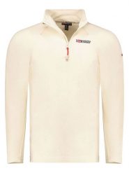 Geographical Norway Bluza polarowa "Tug" w kolorze kremowym rozmiar: S. Brązowe bluzy bez kaptura męskie Geographical Norway, s, z materiału. Za 62.47 zł.
