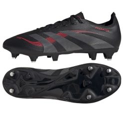Buty adidas Predator League Sg JI1343 Czarne. Czarne buty wizytowe męskie z syntetyku, bez zapięcia. Za 484.85 zł.