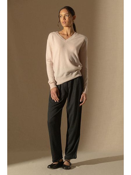 Perfect Cashmere Kaszmirowy sweter "Kalie" w kolorze kremowym rozmiar: XXL. Brązowe swetry klasyczne damskie Perfect Cashmere, xxl, z kaszmiru, bez kołnierzyka. Za 367.22 zł.