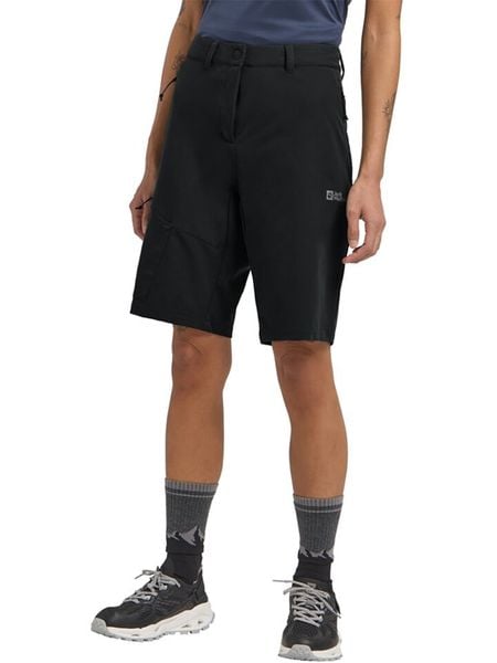 Jack Wolfskin Szorty funkcyjne w kolorze czarnym rozmiar: 38. Czarne spodenki sportowe damskie Jack Wolfskin, outdoorowe. Za 264.95 zł.