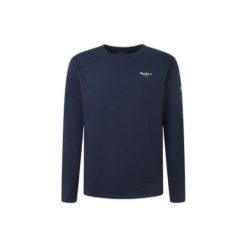 Koszulka z długim rękawem Pepe Jeans Original Basic 2. Niebieskie koszulki męskie z długim rękawem Pepe Jeans, m, z bawełny. Za 137.00 zł.