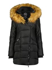 Maison Montaigne Parka "Ausmai" w kolorze czarnym rozmiar: XL. Czarne parki damskie Maison Montaigne, xl, z aplikacjami. Za 229.46 zł.