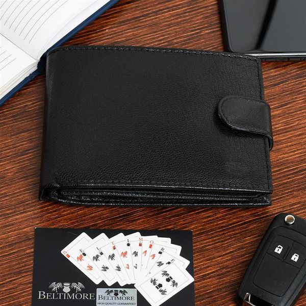 Zestaw męski skórzany premium Beltimore portfel pasek T92 : Kolory - czarny, Rozmiar pasków - r.100-115 cm. Czarne paski męskie bez wzorów. Za 124.90 zł.