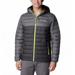 Kurtka Turystyczna Puchowa Męska Columbia Powder Lite Hooded Jacket. Szare kurtki męskie Columbia, m, bez wzorów, z puchu, sportowe, bez kaptura. Za 465.00 zł.