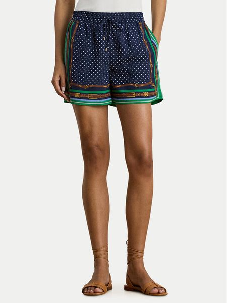 LAUREN RALPH LAUREN Szorty materiałowe 200B20822001 Granatowy Regular Fit. Niebieskie szorty damskie Lauren Ralph Lauren, bez wzorów, z materiału. Za 799.99 zł.