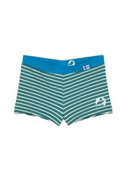 Finkid Kąpielówki "Uinti" w kolorze zielono-niebieskim rozmiar: 110/120. Niebieskie kąpielówki męskie finkid, bez wzorów, z materiału. Za 78.84 zł.