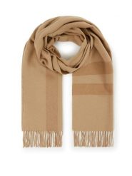 Lanerossi Kaszmirowy szal "Senna" w kolorze jasnobrązowym - 190 x 35 cm rozmiar: onesize. Brązowe szaliki i kominy damskie Lanerossi, bez wzorów, z kaszmiru. Za 282.99 zł.