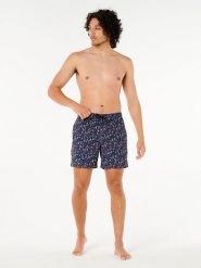 Rip Curl Szorty kąpielowe "Fun Times Volley" w kolorze granatowo-czerwonym rozmiar: L. Czerwone szorty sportowe męskie Rip Curl, l, z materiału, outdoorowe. Za 109.78 zł.