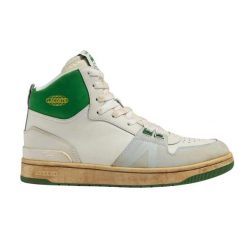 Buty do chodzenia męskie Lacoste L0001 MID. Białe buty sportowe na co dzień męskie Lacoste, z materiału, bez zapięcia, trekkingowe. Za 517.00 zł.