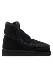 Mou Śniegowce Eskimo18 Czarny. Czarne śniegowce damskie Mou, ze skóry. Za 699.99 zł.