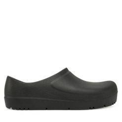 Klapki Birkenstock. Czarne klapki damskie Birkenstock, bez wzorów, bez obcasa. Za 529.99 zł.