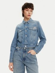 Calvin Klein Jeans Kurtka jeansowa 90's J20J225184 Niebieski Regular Fit. Niebieskie kurtki damskie Calvin Klein Jeans, l, bez wzorów, z bawełny, bez kaptura. Za 289.99 zł.