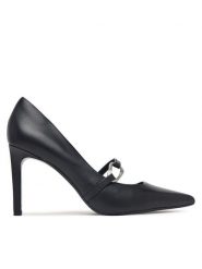 Calvin Klein Szpilki Ess Stiletto 90 Hdw Lth HW0HW03303 Czarny. Czarne szpilki CALVIN KLEIN, bez wzorów, ze skóry, bez obcasa. Za 649.99 zł.