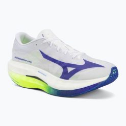 Buty do biegania Mizuno Hyperwarp Pro. Białe obuwie do biegania damskie Mizuno. Za 759.99 zł.